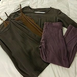 Maggie's Organics- (1) top, (2) tanks, (1) legging